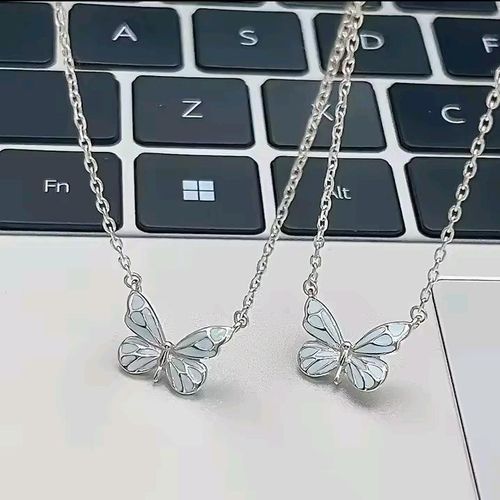 product_image_name-Generic-New Fashion Butterfly Aesthetic Lamp Luminous Stainless Steel Pendant-4