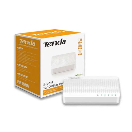 product_image_name-tenda-S 105 Fast Ethernet desktop switch specifical-white-3