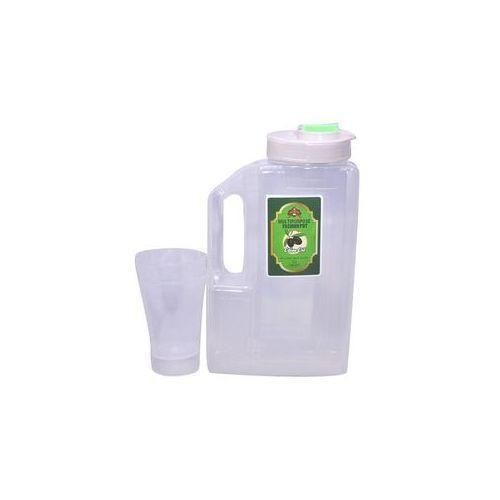 product_image_name-Generic-Plastic Water Fridge Bottle with 3 multi colour Glasses, 4L --3