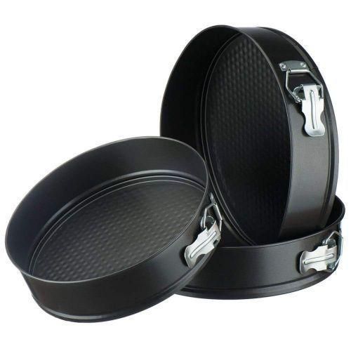 product_image_name-Generic-3 Pieces Of Cake Mould Pans - Black.-1