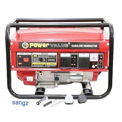 product_image_name-Generic-POWER VALUE ZH2500 Gasoline 4-Stroke Engine Generator - Red-1