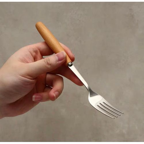 product_image_name-Generic-Wooden handle cutlery set, forks and spoons -5