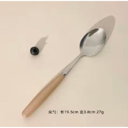 product_image_name-Generic-Wooden handle cutlery set, forks and spoons -6