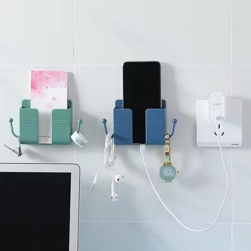 product_image_name-Other-Self adhesive Wall mount Phone charging holder /Remote holder -Multicolor -1