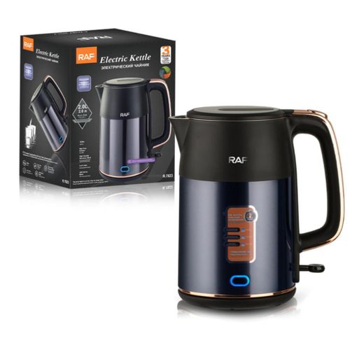 product_image_name-RAF-2L Double Layer Cordless Electric Kettle wWth Auto Shut-Off & Removable Mesh Flask Pacolater -Black-1