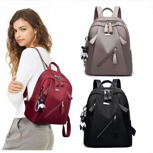 product_image_name-Bekia-With toy bear! Mini sized backpack small carry on bag women's handbag fashionable classic commuting bag travel bag-6