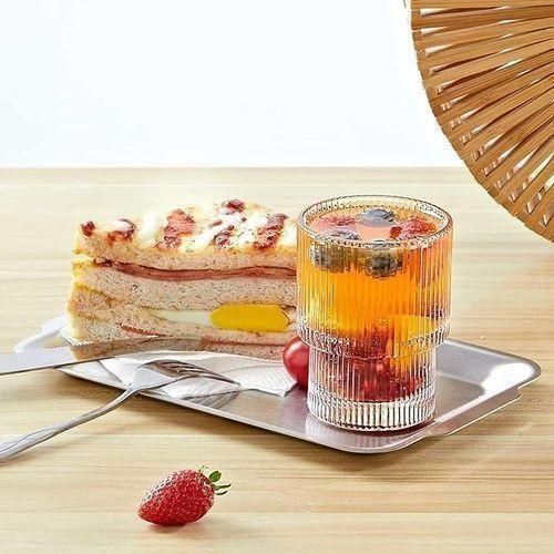 product_image_name-Generic-Set of 6 Elegant Ribbed Glass Tumblers -1