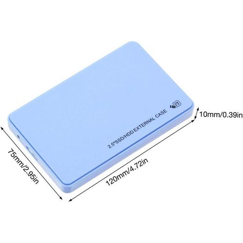product_image_name-Generic-HDD Enclosure, 2.5 inch SATA USB 3.0 HDD Hard Drive External Enclosure SSD Disk Box Caddy, Mobile Laptop Hard Disk Case Box HDD SSD Case Sata to Hard Drive Box Enclosure Adapter 5Gbps -Multicolor-3