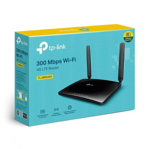 product_image_name-Generic-TL-MR6400 300 Mbps Wi-fi Wireless N 4G LTE Router- Black-5