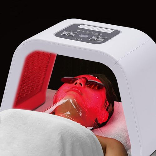 product_image_name-Generic-7 Colours LED Mask Skin Care Machine, Light Beauty Lamp Rejuvenation Mask Device Professional Comedo Treatment Skin Wrinkle Removal Face Body Care Tools.-1