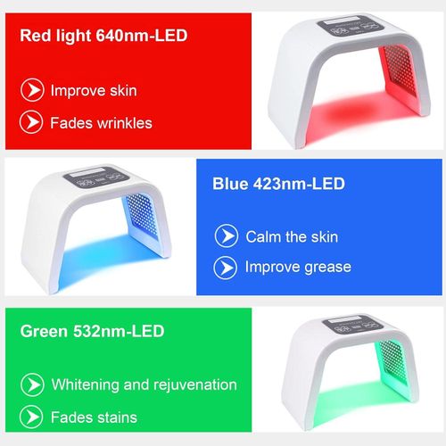 product_image_name-Generic-7 Colours LED Mask Skin Care Machine, Light Beauty Lamp Rejuvenation Mask Device Professional Comedo Treatment Skin Wrinkle Removal Face Body Care Tools.-3