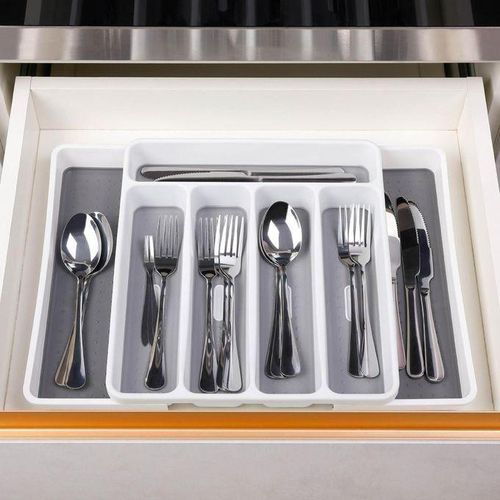 product_image_name-Generic-Silverware Organizer For Kitchen Foldable Cutlery Box Storage-1