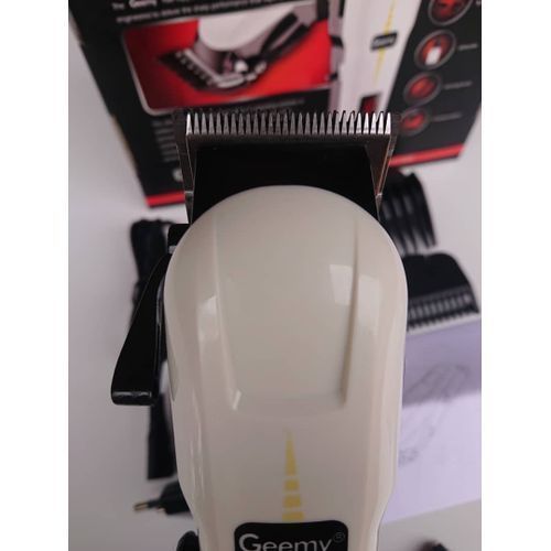 product_image_name-Geemy-Rechargeable Cordless Shaving Machine With Battery Indicator - White/Black-6