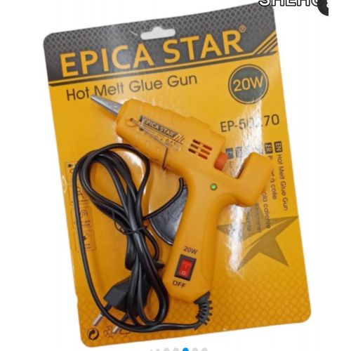 product_image_name-Generic-Hot Glue Gun, Electric Heating Tool for Crafts, Toys, Artificial Flowers, Furniture, Woodworking-Yellow-2