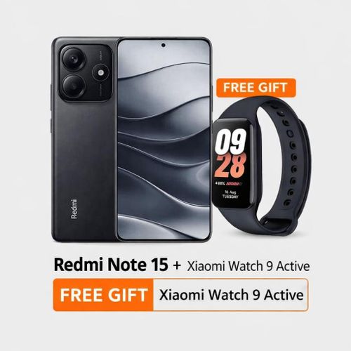 product_image_name-Redmi-Note 15, 6.77", 8GB RAM + 256GB, 6000mAh, Black + Free Xiaomi Watch 9 Active-1