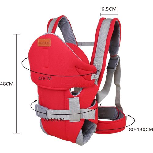 product_image_name-Generic-Multifunctional Large Baby Carrier, Breathable Thickened Baby Backpack Style Carrier For New Born To Toddler Ergonomic Design Two Ways To Carry Easy To Wear Perfect for Walking Shopping and Travelling Baby Holder - Multicolor-6