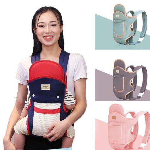 product_image_name-Generic-4-in-1 Baby Carrier Newborn to Toddler, Infant Carrier Ergonomic Adjustable Holder Portable Convertible Front and Back Backpack Carry for Infants Toddlers Babies -1 C/T-3