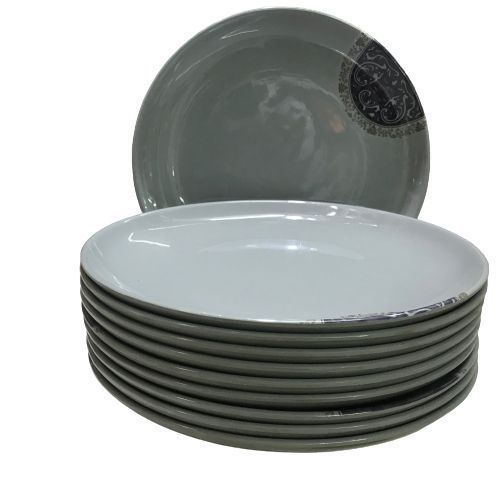 Shop Heavy Melamine Plates Grey Jumia Uganda