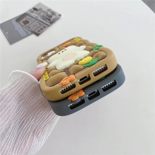 product_image_name-Apple-IPhone 12 13 14 15 Pro Max Designer Shockproof Cell Phone Cover Bear Cartoon Cute Silicone Phone Covers-Black-3