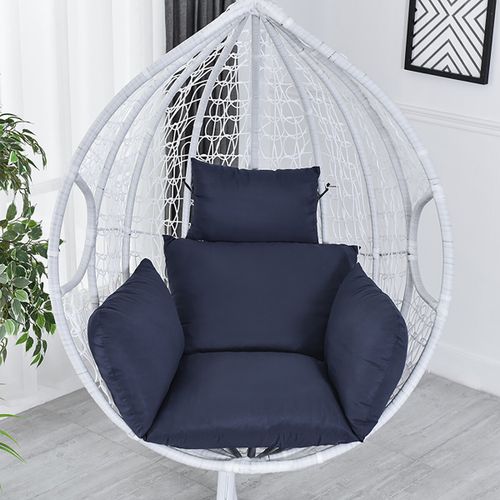 Shop Hanging Hammock Chair Cushion Swing Seat Cushion Thick Nest Hanging Chair Back with Pillow Navy Blue Jumia Uganda