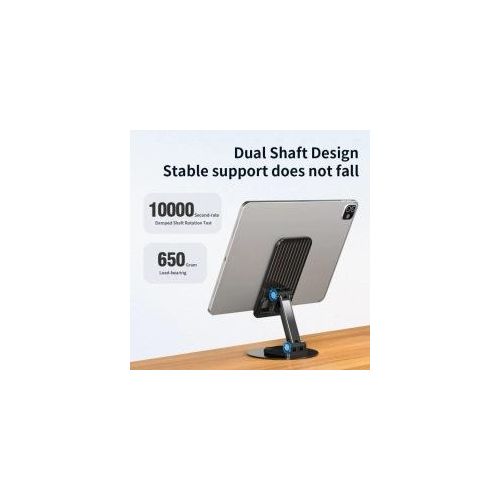 product_image_name-Jmary-MK59 Rotating Stable And Antiskid Wide Compatibility Foldable Desktop Holder For Mobile And Tablet- Multicolor-6