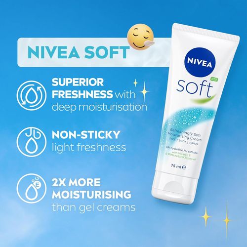 product_image_name-NIVEA-Soft. It’s packed with Vitamin E and 100% natural Jojoba Oil to give you that 48h moisture boost without the sticky after-feel-1