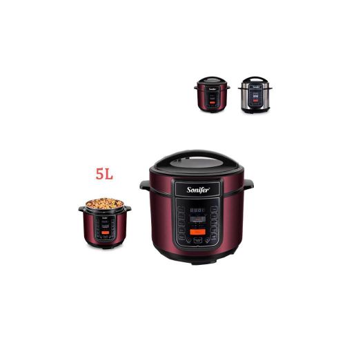 product_image_name-Sonifer-Multi Function 6L Electric Pressure Cooker Rice Cooker Steamer - Black.-5