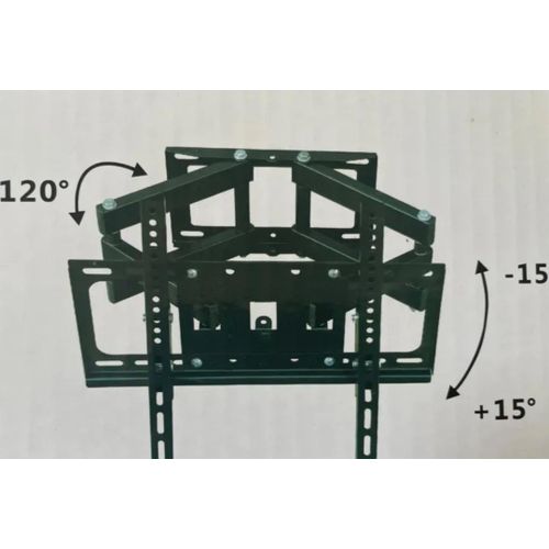 product_image_name-Generic-TV Movable Wall Bracket Double Arm For TV sizes 40 -80 Inches - Black..-3