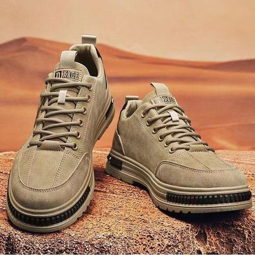 product_image_name-AIDAILU-Men's Casual Sneakers All match Hiking Male Sport Shoes - Brown-5