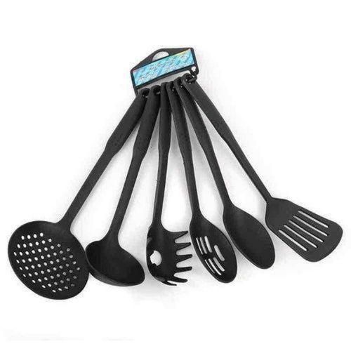 product_image_name-Generic-6-Piece Plastic Kitchen Cooking Utensils (Black-1