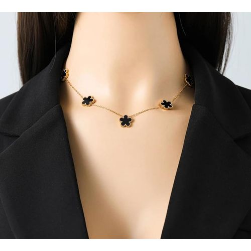 product_image_name-Generix-3 pcs Designer-clover necklace set-2