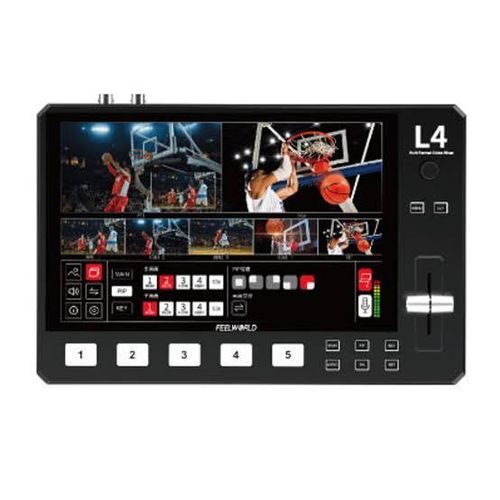 product_image_name-Feelworld-L4 Multi-camera Video Mixer Switcher 10.1"Touch Screen USB3.0 Fast Streaming Black -2