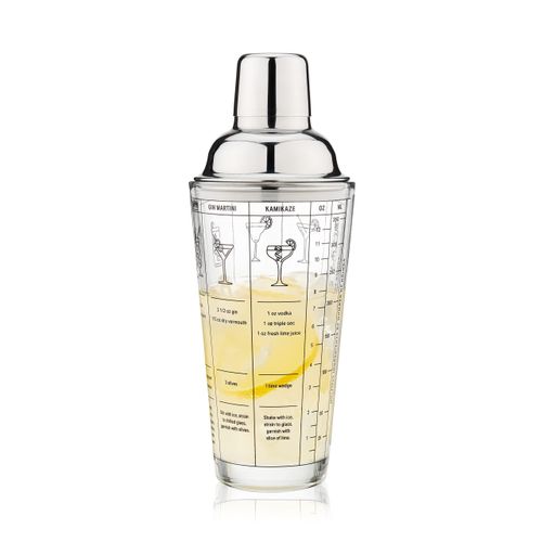 product_image_name-Generic-Outset Glass Glass Cocktail Shaker Printed with Drink Recipes, 12 Ounce, Stainless Steel Strainer Lid-7