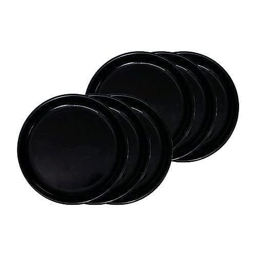 product_image_name-Generic-6 Black Dinner Ceramic Plates For Serving Food-Black-1
