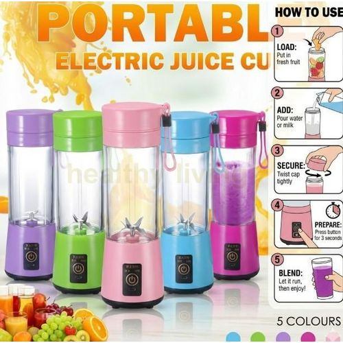 product_image_name-Generic-Mini USB Rechargeable Portable Electric Fruit Blender - Purple -2