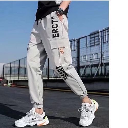 Shop Men s Casual Trousers Street High Waist Workwear Jogging Harem Pants Hip Hop grey Jumia Uganda