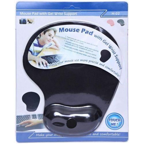 product_image_name-Generic-Ergonomic Mouse Pad with Wrist Rest Support, Rubberized Base Anti-skid-Black-1