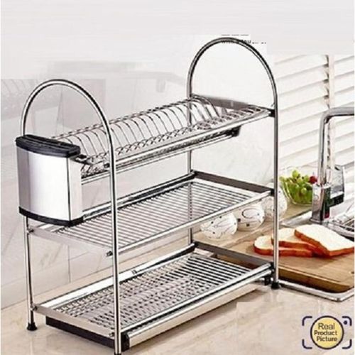 product_image_name-Generic-3 tier stainless steel dish drying rack-2