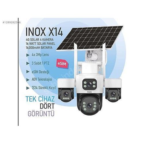 product_image_name-Generic-360 Degree VR 3+3+3+3+3Mp Dual Solar Camera E-Sim With 4-lens 4G Smart Security Camera 8MP Built-in Battery AI Human Detection, Voice moniter, Cloud Storage, Smart IR, WIFI-5
