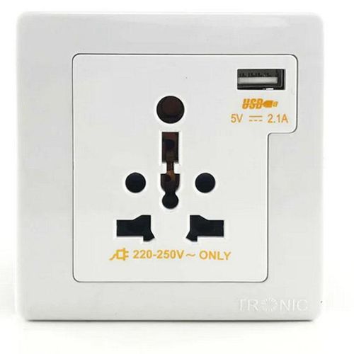 product_image_name-Generic-Tronic Single Universal Switch Socket With USB-White-1