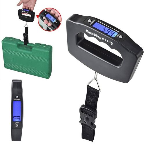 product_image_name-Generic-50Kg 10g Luggage Scale,  Luggage Scales Handheld Digital Luggage Scales for Suitcases Electronic Digital Scale Hanging Scale Portable Scale - Black-3