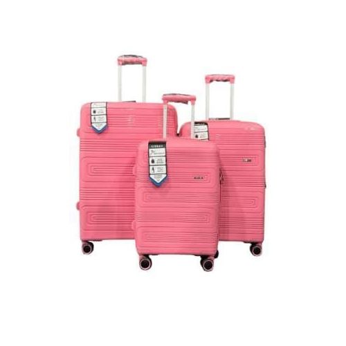 product_image_name-Generic- 3Pc Set Trolley (20/24/28 inch) with Vanity Trolley Bag Polypropylene Material with 360-Degree Rotating Wheels Number Lock & Securitec Zipper Trolley Suitcases Luggage Set-6