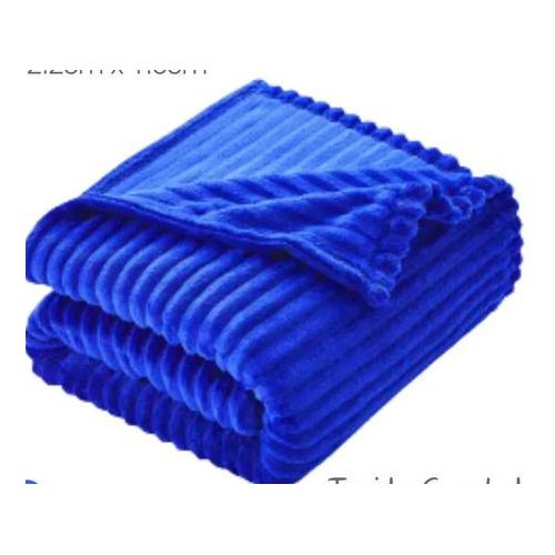 product_image_name-Generic-Fleece soft flannel throw blanket-Royal Blue-2