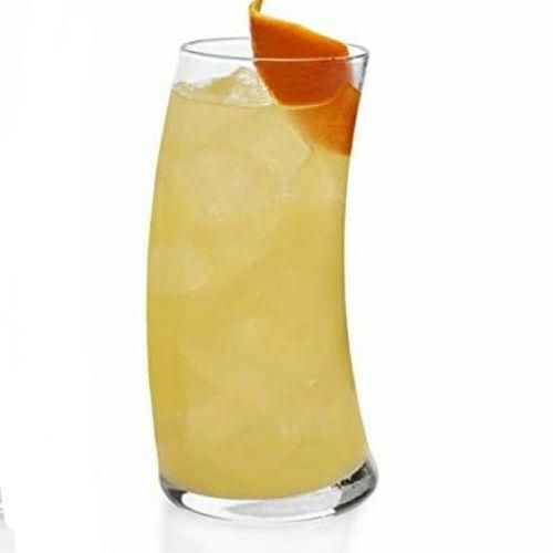 product_image_name-Generic-6 Pieces Of Curved Rocks Juice Glasses Tumblers - Clear.-4