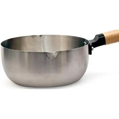 product_image_name-Generic-Stainless Steel Deep Wok Saucepan an With Wooden Handle 18cm - Silver.-4