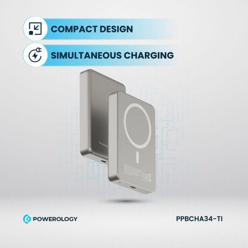 product_image_name-Powerology-10000mAh MagSafe Power Bank - Grey-5