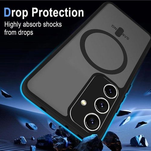 product_image_name-Generic-Samsung Galaxy A56 Phone Case Magnetic, Compatible with MagSafe, Shockproof, Military Grade, Transparent Case-Black-6