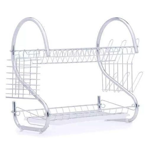 product_image_name-Generic-2Tier Stainless Steel Dish Drainer - Silver-1