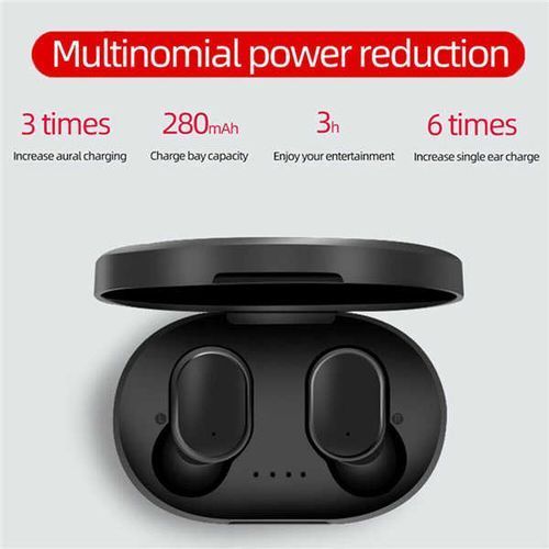 product_image_name-Generic-TWS Wireless Bluetooth 5.0 Earphone sport Earbuds Headset With Mic For Xiaomi Samsung Huawei - Black-1