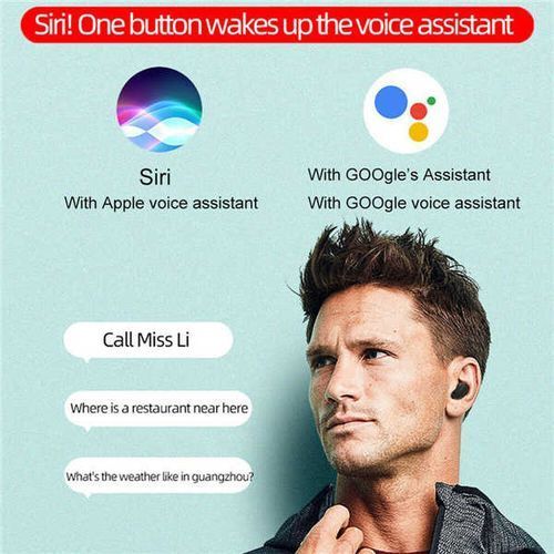 product_image_name-Generic-TWS Wireless Bluetooth 5.0 Earphone sport Earbuds Headset With Mic For Xiaomi Samsung Huawei - Black-6